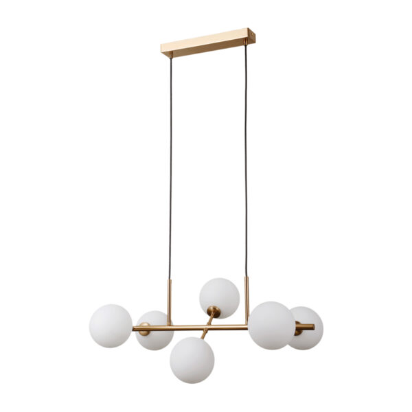 Pendant lamp Lux Mirellio 5w – modern pendant lamp in honey brass and steel