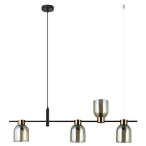 Pendant lamp Lux Servio – modern pendant lamp in black and steel