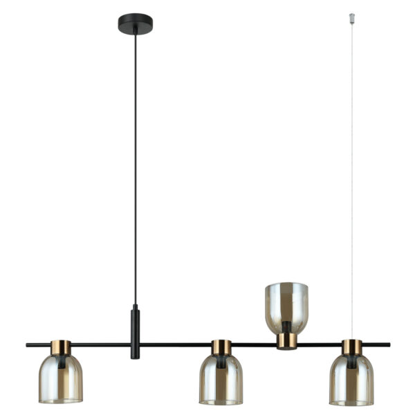 Pendant lamp Lux Servio – modern pendant lamp in black and steel