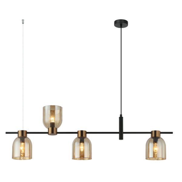 Pendant lamp Lux Servio PND-66892-4-BK-AMB