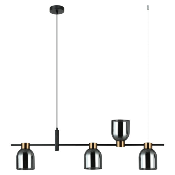 Pendant lamp Lux Servio – modern pendant lamp in black and steel
