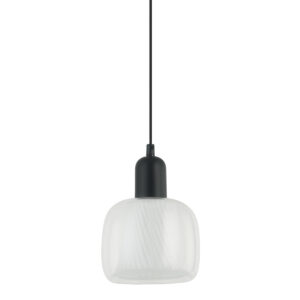 Pendant lamp Lux Lamezia – modern pendant lamp in black and steel