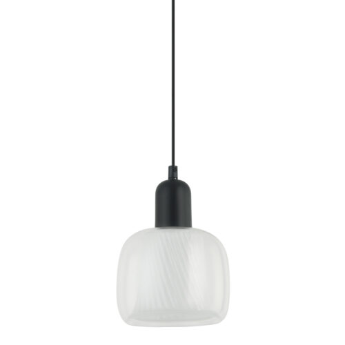 Pendant lamp Lux Lamezia – modern pendant lamp in black and steel