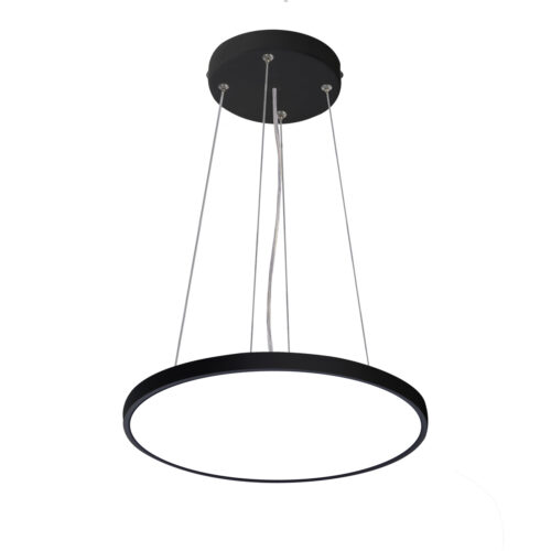 Pendant lamp Lux Alata 24w – modern pendant lamp in black and plastic