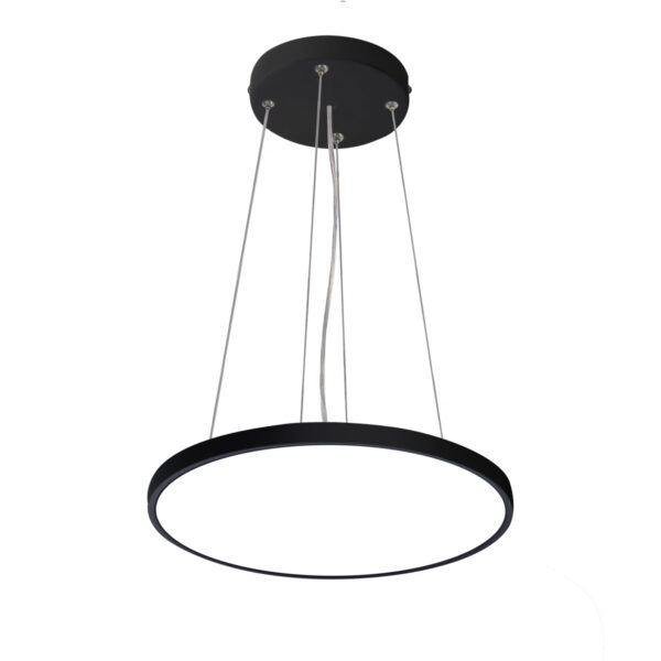 Pendant lamp Lux Alata 24w – modern pendant lamp in black and plastic