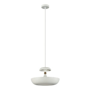 Pendant lamp Lux Marina – modern pendant lamp in white and steel