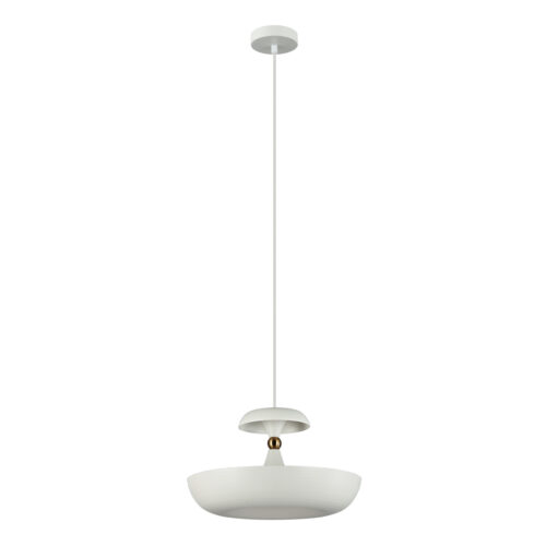 Pendant lamp Lux Marina – modern pendant lamp in white and steel
