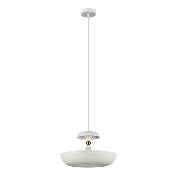 Pendant lamp Lux Marina – modern pendant lamp in white and steel