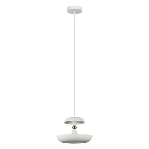 Pendant lamp Lux Marina – modern pendant lamp in white and steel