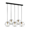 Pendant lamp Lux Aina – modern pendant lamp in black and steel