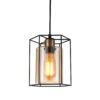 Pendant lamp Lux Kalula – modern pendant lamp in black and steel