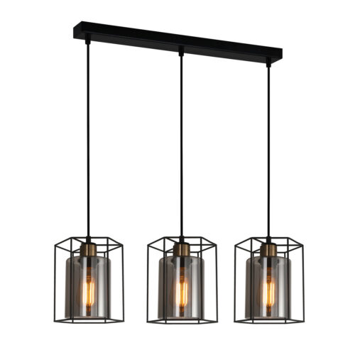 Pendant lamp Lux Kalula 40w – modern pendant lamp in black and steel