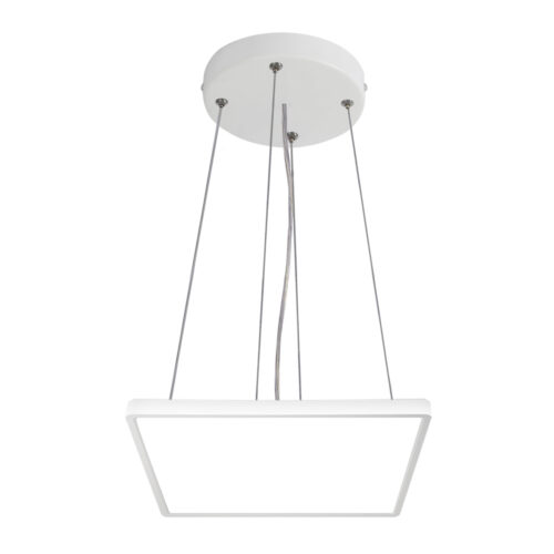Pendant lamp Lux Bastia 18w – modern pendant lamp in white and plastic