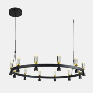 Pendant lamp Lux Almelo 50.4w – modern pendant lamp in black