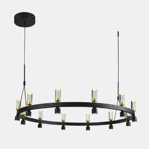 Pendant lamp Lux Almelo 50.4w – modern pendant lamp in black