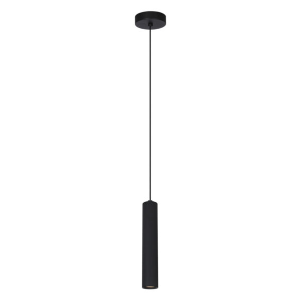 Pendant lamp Lux Rilok – modern pendant lamp in sandblasted black and steel