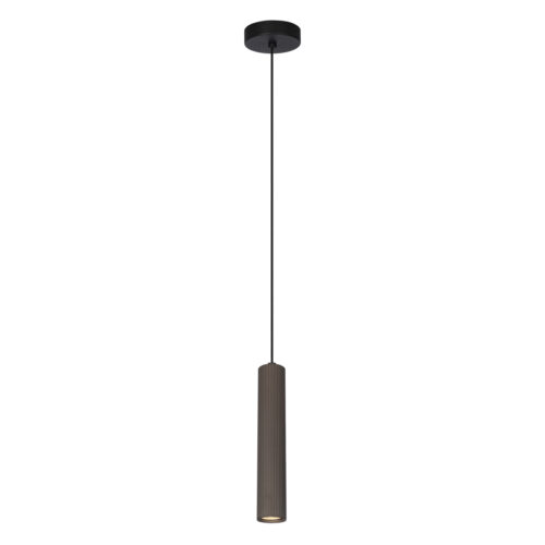 Pendant lamp Lux Rilok – modern pendant lamp in brown and steel