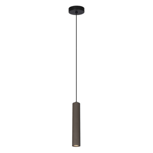 Pendant lamp Lux Rilok – modern pendant lamp in brown and steel