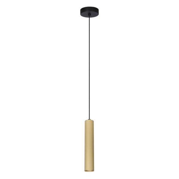 Pendant lamp Lux Rilok – modern pendant lamp in gold and steel