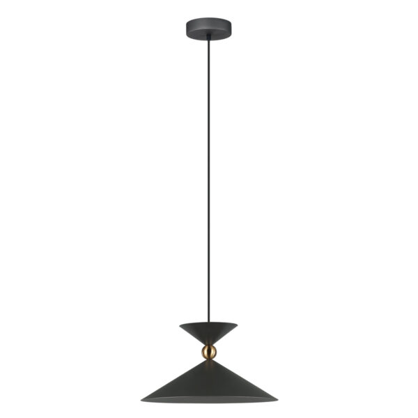 Pendant lamp Lux Quelto 40w – modern pendant lamp in grey and steel