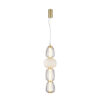 Pendant lamp Lux Eris – modern pendant lamp in sandblasted gold with shine and metal alloy