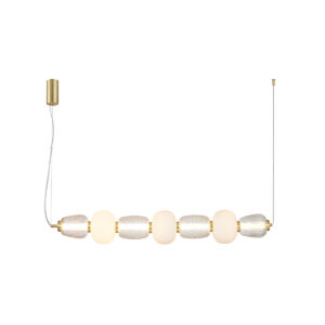 Pendant lamp Lux Eris 42w – modern pendant lamp in sandblasted gold with shine and metal alloy