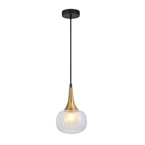 Pendant lamp Lux Konila – modern pendant lamp in brass and steel