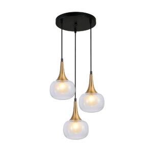 Pendant lamp Lux Konila 10w – modern pendant lamp in brass and steel