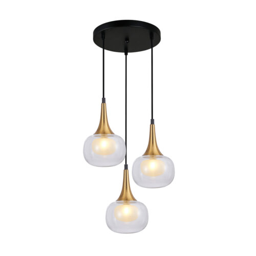 Pendant lamp Lux Konila 10w – modern pendant lamp in brass and steel