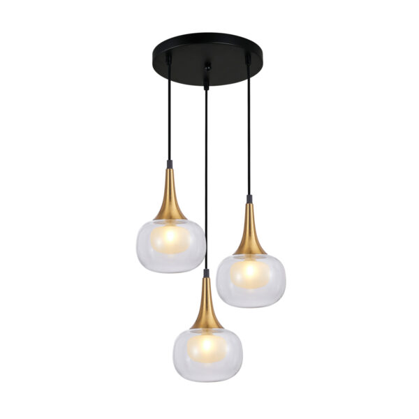 Pendant lamp Lux Konila 10w – modern pendant lamp in brass and steel