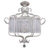 Pendant lamp Lux Rinaldo – modern pendant lamp in champagne silver and steel