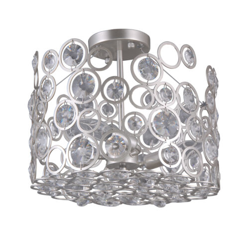 Pendant lamp Lux Nardo 40w – modern pendant lamp in champagne silver and steel