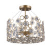 Pendant lamp Lux Nardo – modern pendant lamp in champagne gold and steel