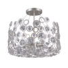 Pendant lamp Lux Nardo – modern pendant lamp in champagne silver and steel