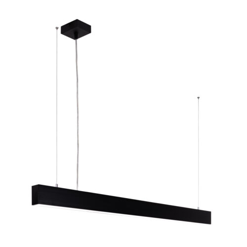 Linear pendant light Lux Traversi SL Suspended 086 Black 26w – linear pendant lights in matt white and aluminium
