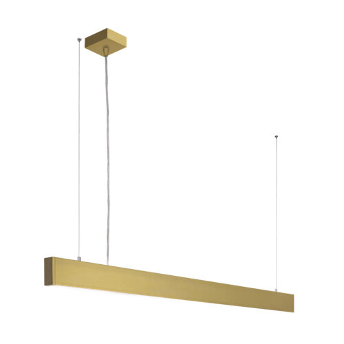 Linear pendant light Lux Traversi SL Suspended 086 Gold – linear pendant lights in gold and aluminium