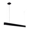 Linear pendant light Lux Traversi SL Suspended 114 Black 35w – linear pendant lights in matt white and aluminium