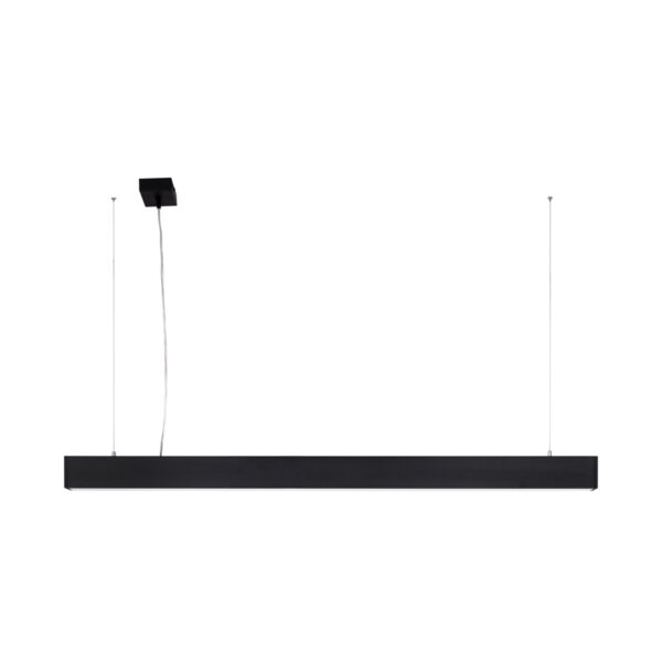 Linear pendant light Lux Traversi RX Suspended 086 Black
