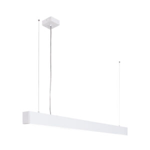 Linear pendant light Lux Traversi RX Suspended 086 White – linear pendant lights in matt white and aluminium