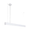 Linear pendant light Lux Traversi RX Suspended 086 White 26w – linear pendant lights in matt white and aluminium