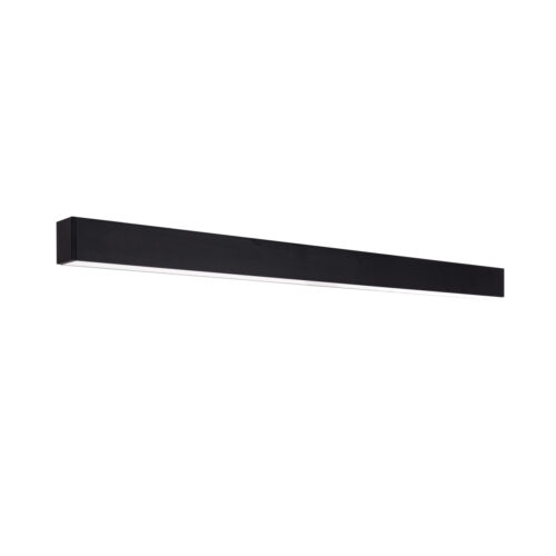Linear surface light Lux Traversi RX Ceiling 114 Black – linear surface lights in matt black and aluminium