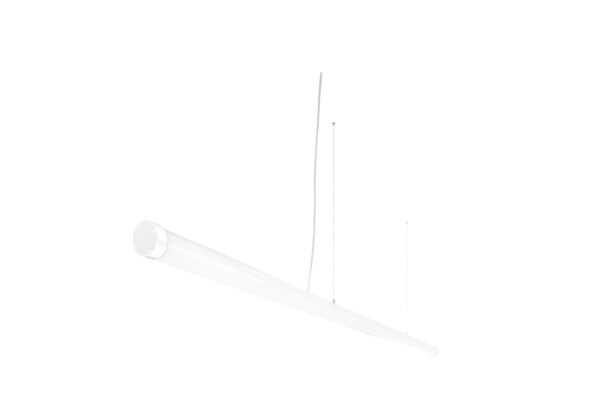 Linear pendant light Lux Sella HR Tube 086 White – linear pendant lights in matt white and aluminium