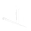 Linear pendant light Lux Sella HR Tube 086 White 23w – linear pendant lights in matt white and aluminium