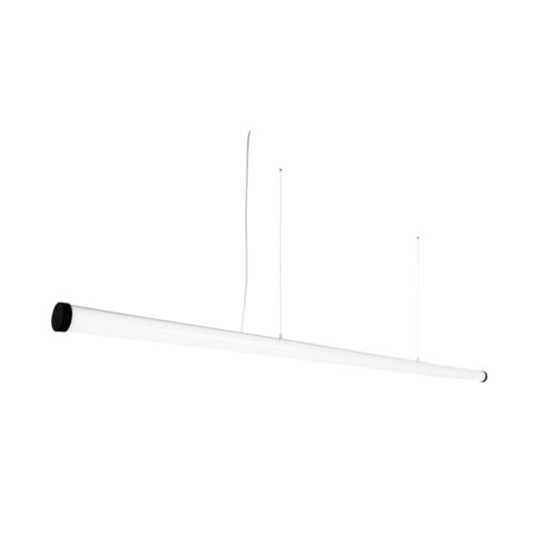 Linear pendant light Lux Sella HR Tube 142 Black – linear pendant lights in matt black and aluminium