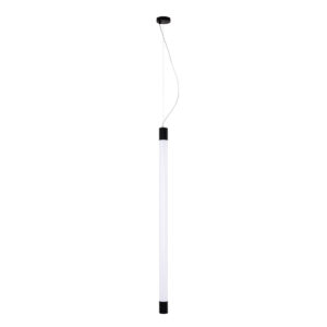 Linear pendant light Lux Sella VR Tube 200 Black 30w – linear pendant lights in matt black and aluminium