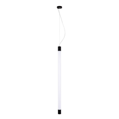 Linear pendant light Lux Sella VR Tube 200 Black 30w – linear pendant lights in matt black and aluminium