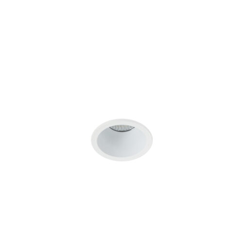 Recessed ceiling light Lux Lupo XS – minimalist recessed ceiling light in white and aluminum