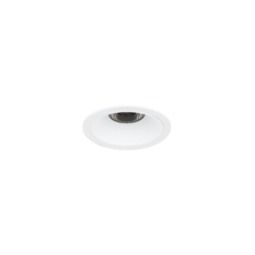 Recessed ceiling light Lux Avelina – minimalist recessed ceiling light in matt white and aluminum