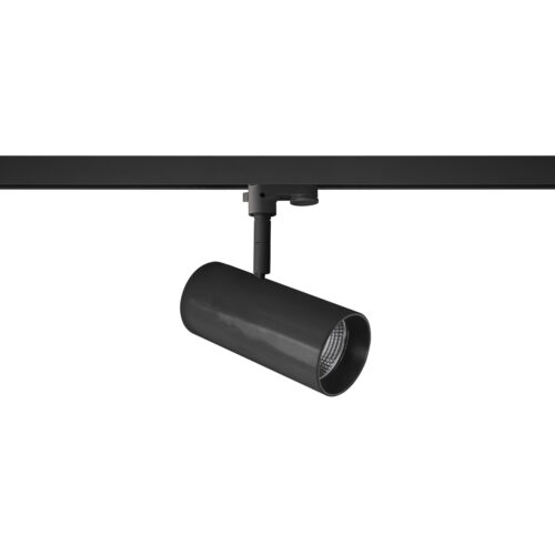 Track light projector Lux Kandez 3C L – adjustable track lighting in black and aluminum