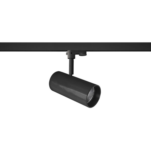 Track light projector Lux Kandez 3C L – adjustable track lighting in black and aluminum